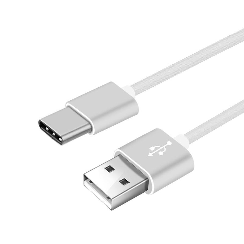 USB TYPE C GUMMY DATA CHARGING CABLE W/ ALUMINUM CONNECTORS