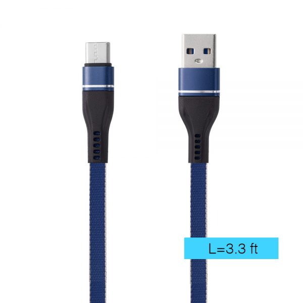 UNIVERSAL USB TYPE-C NYLON DATA CHARGING CABLE