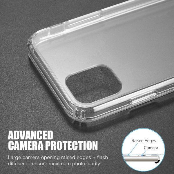 FUSION CANDY  WITH CLEAR ACRYLIC BACK FOR IPHONE 11 PRO MAX