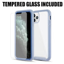IPHONE 11 PRO MAX LUXMO TOUGH FUSION-X RUGGED BUMPER CASE TEMPERED GLASS