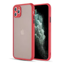 FROSTED PC CAMERA PROTECTOR CASE FOR IPHONE 11 PRO - RED