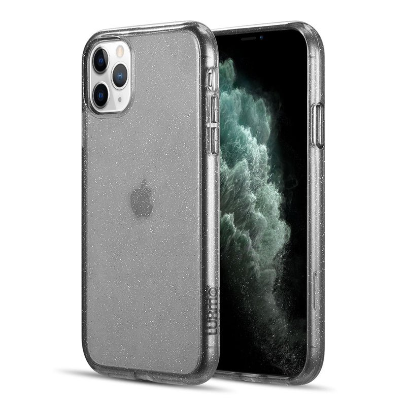 CLARITY COLLECTION ULTRA THICK CLEAR PROTECTIVE CASE WITH QUALITY TPU AND FULL TRANSPARENCY FOR IPHONE 11 PRO - SMOKE WITH SPARKLE