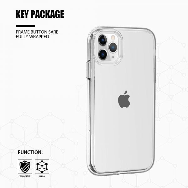 CLARITY THICK CLEAR CASE W/ FULL TRANSPARENCY FOR IPHONE 11 PRO