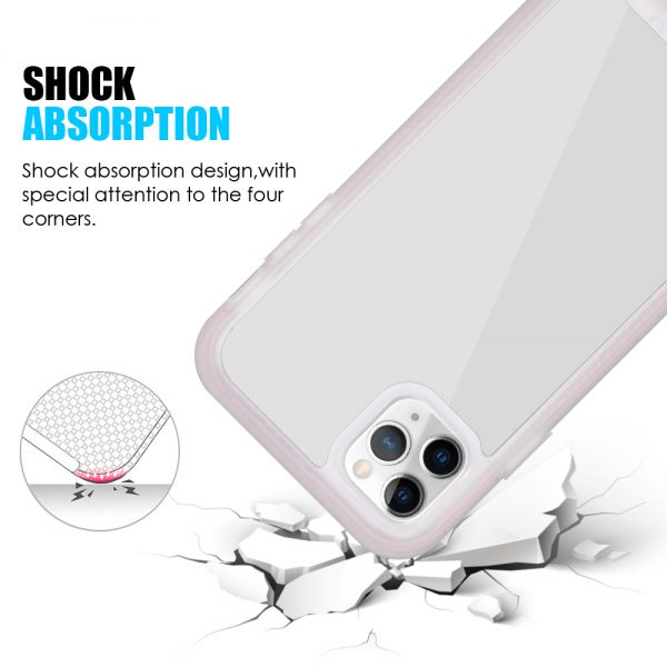 for IPHONE 11 PRO TOUGH FUSION-X RUGGED  BUMPER CASE TEMPERED GLASS