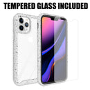 for IPHONE 11 PRO TOUGH FUSION-X RUGGED  BUMPER CASE TEMPERED GLASS