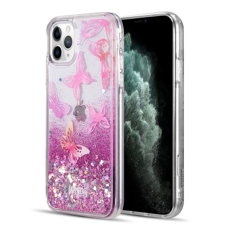 for IPHONE 11 PRO LUXMO WATERFALL FUSION LIQUID SPARKLING QUICKSAND CASE