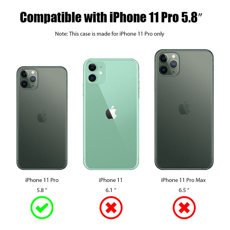 for IPHONE 11 PRO LUXMO WATERFALL FUSION LIQUID SPARKLING QUICKSAND CASE