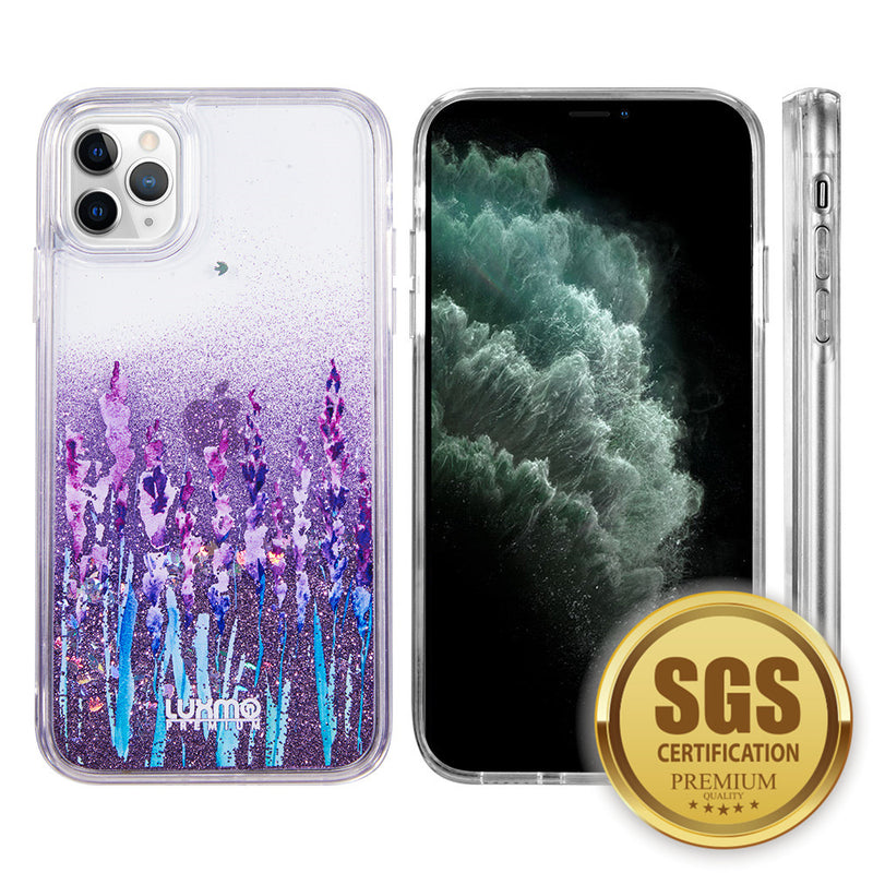 for IPHONE 11 PRO LUXMO WATERFALL FUSION LIQUID SPARKLING QUICKSAND CASE