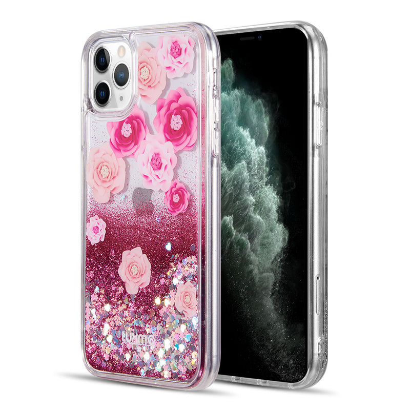 for IPHONE 11 PRO LUXMO WATERFALL FUSION LIQUID SPARKLING QUICKSAND CASE