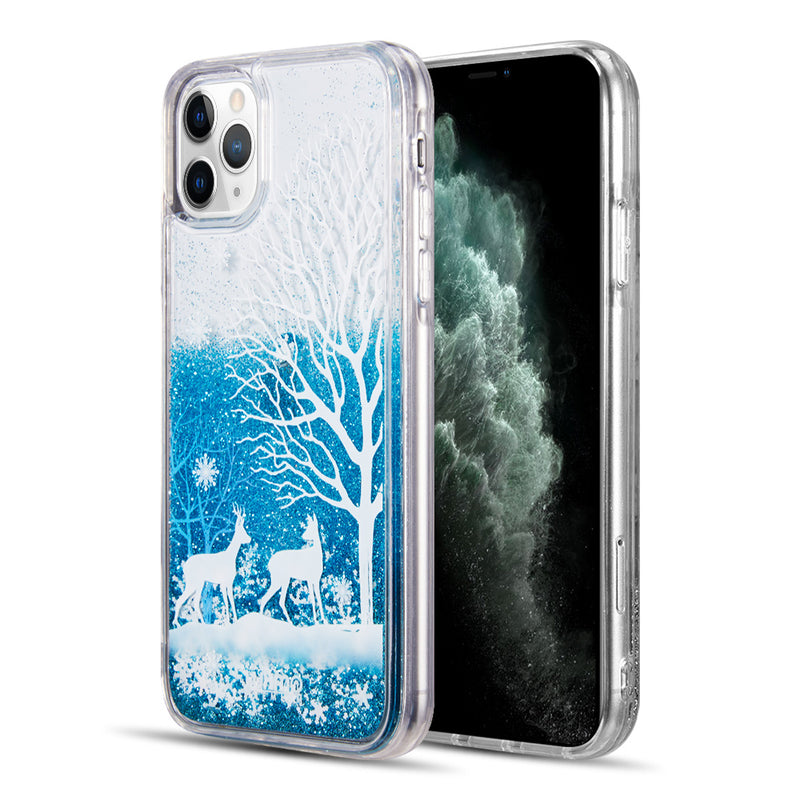 for IPHONE 11 PRO LUXMO WATERFALL FUSION LIQUID SPARKLING QUICKSAND CASE