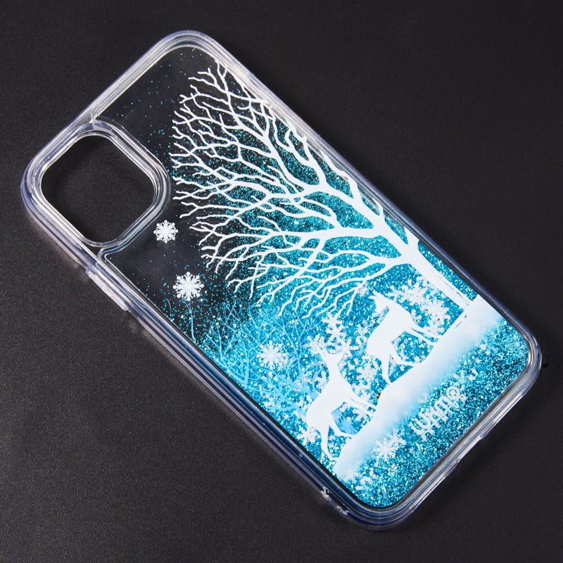 for IPHONE 11 PRO LUXMO WATERFALL FUSION LIQUID SPARKLING QUICKSAND CASE