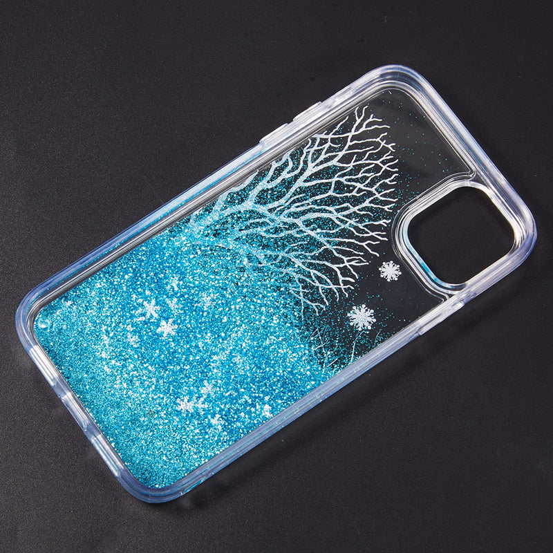 for IPHONE 11 PRO LUXMO WATERFALL FUSION LIQUID SPARKLING QUICKSAND CASE
