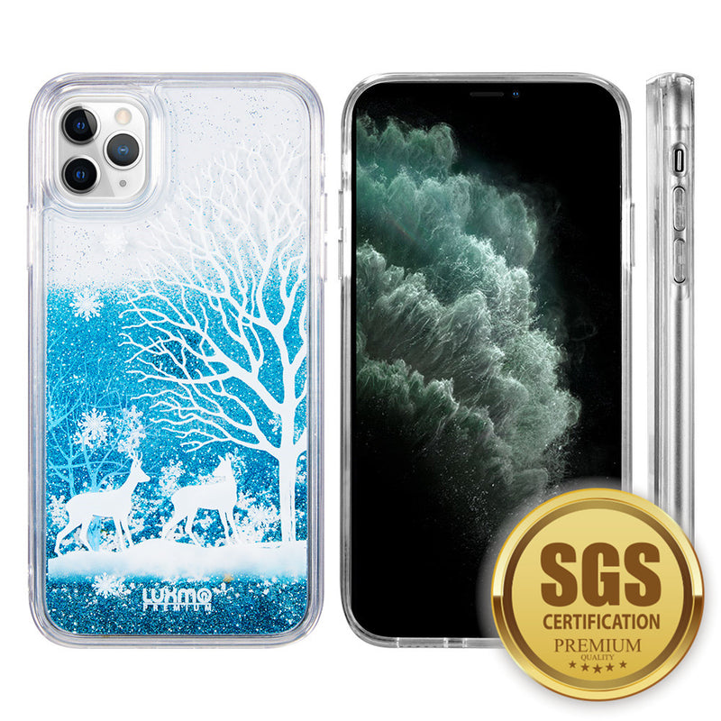 for IPHONE 11 PRO LUXMO WATERFALL FUSION LIQUID SPARKLING QUICKSAND CASE