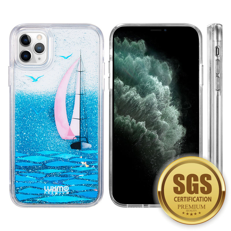 for IPHONE 11 PRO LUXMO WATERFALL FUSION LIQUID SPARKLING QUICKSAND CASE