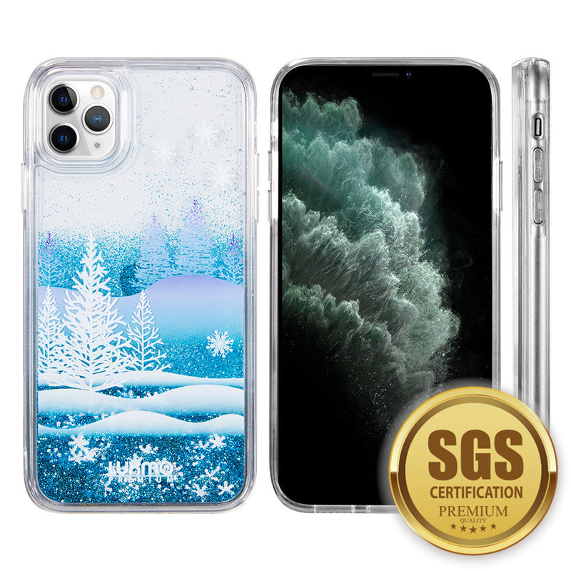 for IPHONE 11 PRO LUXMO WATERFALL FUSION LIQUID SPARKLING QUICKSAND CASE