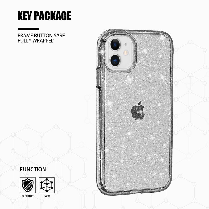 CLARITY COLLECTION ULTRA THICK CLEAR PROTECTIVE CASE WITH HIGH QUALITY TPU AND FULL TRANSPARENCY FOR IPHONE 12 MINI