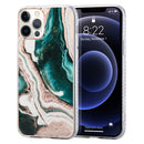 MARBLE IMD TPU SLIM CASE FOR IPHONE 13 PRO MAX 6.7" - EMERALD DESIGN