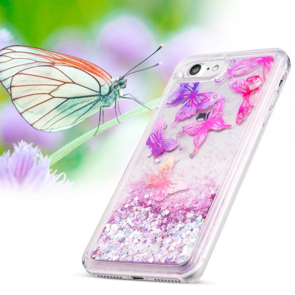 IPHONE 8/7/6S/6 LUXMO WATERFALL SERIES FUSION LIQUID SPARKLING TROPICAL SUMMER