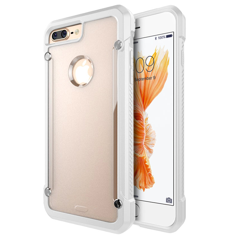 IPHONE 7 PLUS EQUIPMENT FUSION CANDY CASE WITH TINTED ACRYLIC BACK  WHITE