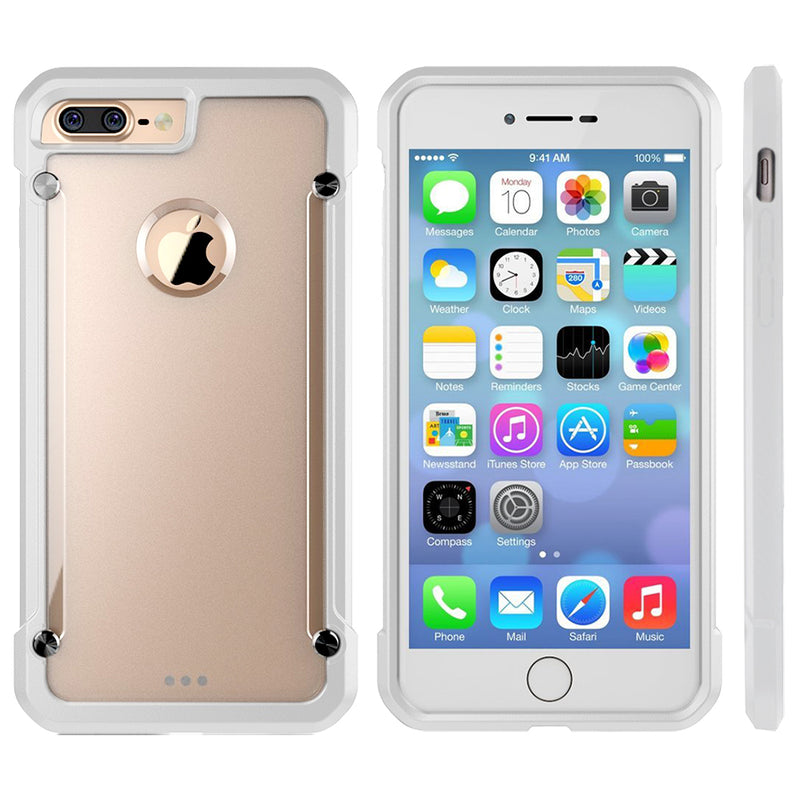 IPHONE 7 PLUS EQUIPMENT FUSION CANDY CASE WITH TINTED ACRYLIC BACK  WHITE