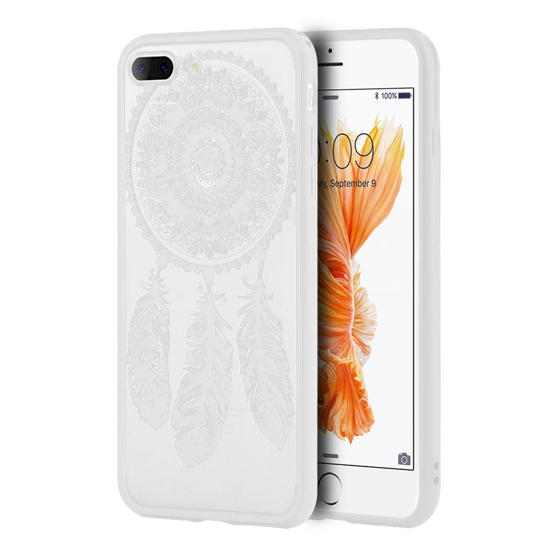 IPHONE 8 PLUS/ IPHONE 7 PLUS FUSION LACIE DESIGN CASE - WHITE DREAM CATCHER