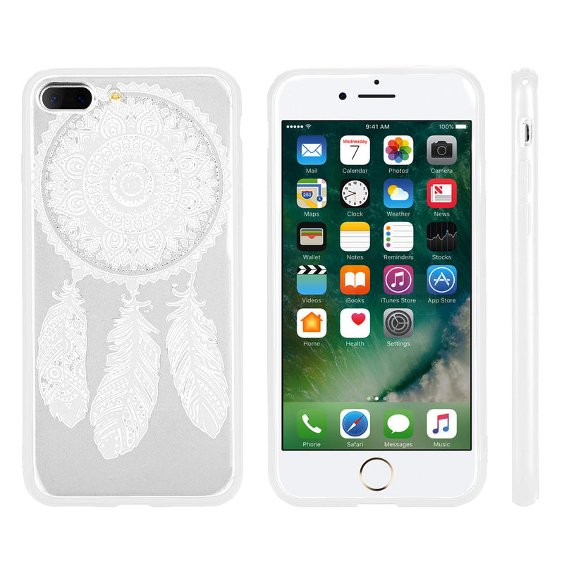 IPHONE 8 PLUS/ IPHONE 7 PLUS FUSION LACIE DESIGN CASE - WHITE DREAM CATCHER