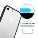 FOR IPHONE 8 / 7 / 6 FUSION CANDY  WITH CLEAR ACRYLIC BACK - BLACK