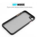 IPHONE SE (2020)/8/7 FROSTED 2 TONE PC CAMERA LENS PROTECTOR CASE