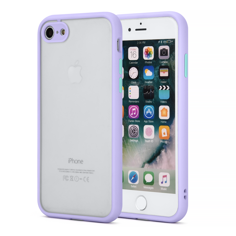 IPHONE SE (2020)/8/7 FROSTED 2 TONE PC CAMERA LENS PROTECTOR CASE