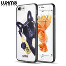 LUXMO PREMIUM DOG-N-STYLE IPHONE 8/7/6 CANDY BACK COVER SNAP ON CASE-BOSTON SWAG