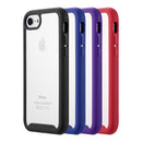 IPHONE SE (2020)/8/7/6 CLEAR RUGGED TPU BUMPER (TEMPERED GLASS INCLUDED) - NAVY