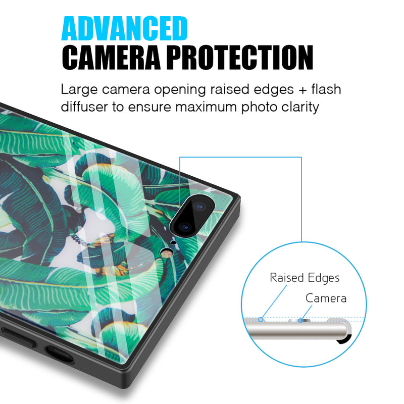 IPHONE 8 FUSION CANDY CASE WITH PRINTED TEMPERED GLASS BACK PLATE - DESIGN 003