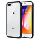 FOR IPHONE 8 / 7 / 6 PLUS FUSION CANDY TPU WITH CLEAR ACRYLIC BACK - BLACK