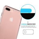 FOR IPHONE 8 / 7 / 6 PLUS FUSION CANDY TPU WITH CLEAR ACRYLIC BACK - BLACK