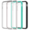 FOR IPHONE 8 / 7 / 6 PLUS FUSION CANDY TPU WITH CLEAR ACRYLIC BACK - BLACK