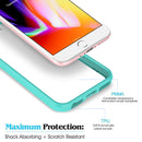 FOR IPHONE 8 / 7 / 6 PLUS FUSION CANDY TPU WITH CLEAR ACRYLIC BACK - BLACK