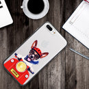 FOR IPHONE 8/7/6+ DOG-N-STYLE FUSION CANDY BACK COVER SNAP ON CASE-RATTY RIDER