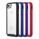 IPHONE 8/7/6 PLUS CLEAR RUGGED TPU BUMPER (TEMPERED GLASS   INCLUDED) - RED