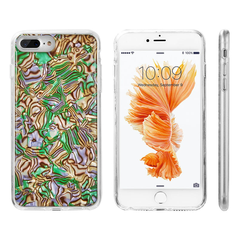 SEASHELL FUSION CASE W/ PRINTED DESIGN PATTERN IPHONE 8/7/6 PLUS- SUMMER DELIGHT
