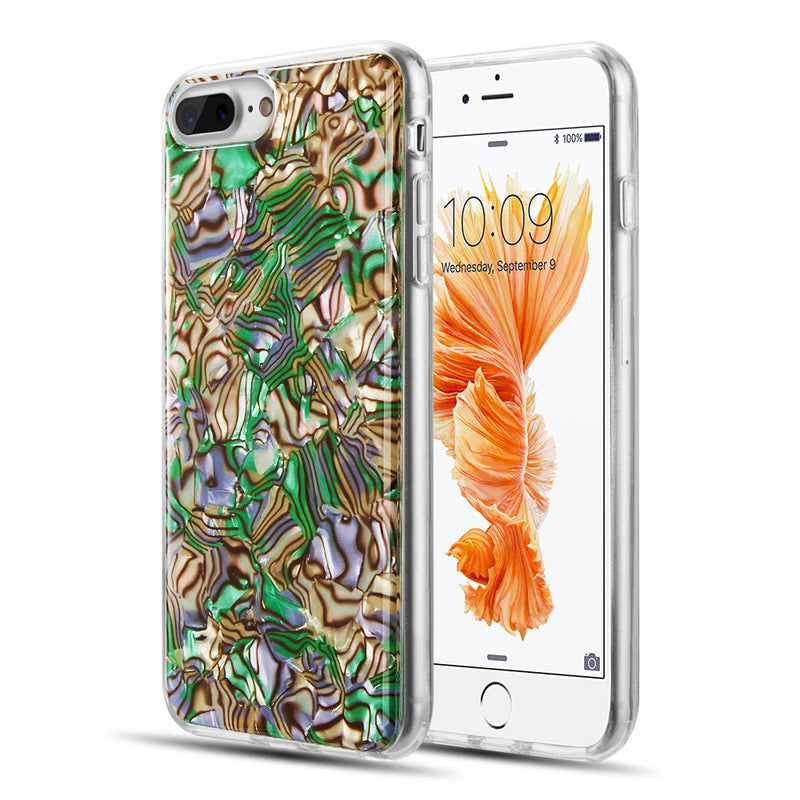 SEASHELL FUSION CASE W/ PRINTED DESIGN PATTERN IPHONE 8/7/6 PLUS- SUMMER DELIGHT