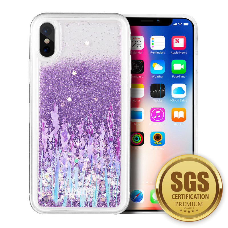 LUXMO WATERFALL LIQUID SPARKLING QUICKSAND CASE FOR IPHONE XS/X