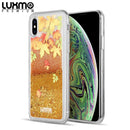 LUXMO WATERFALL LIQUID SPARKLING QUICKSAND CASE FOR IPHONE XS/X