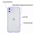 FROSTED PC CAMERA PROTECTOR CASE FOR IPHONE 11 - BLACK