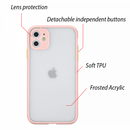 FROSTED PC CAMERA PROTECTOR CASE FOR IPHONE 11 - BLACK