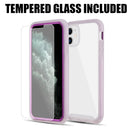 IPHONE 11 FUSION-X RUGGED BUMPER W/BACK SHOCKPROOF TEMPERED GLASS