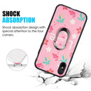 REAR 3D PRINTING CASE 360 DEGREE ROTATABLE RING STAND IPHONE XS / X - DESIGN 003