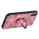 REAR 3D PRINTING CASE 360 DEGREE ROTATABLE RING STAND IPHONE XS / X - DESIGN 003