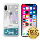 LUXMO WATERFALL SERIES SPARKLING QUICKSAND CASE IPHONE XS MAX WINTER WONDERLAND