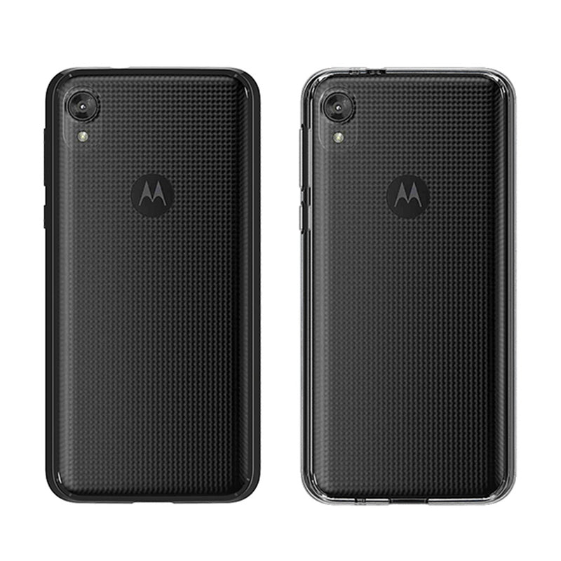 MOTO E6 FUSION CANDY  WITH CLEAR ACRYLIC BACK