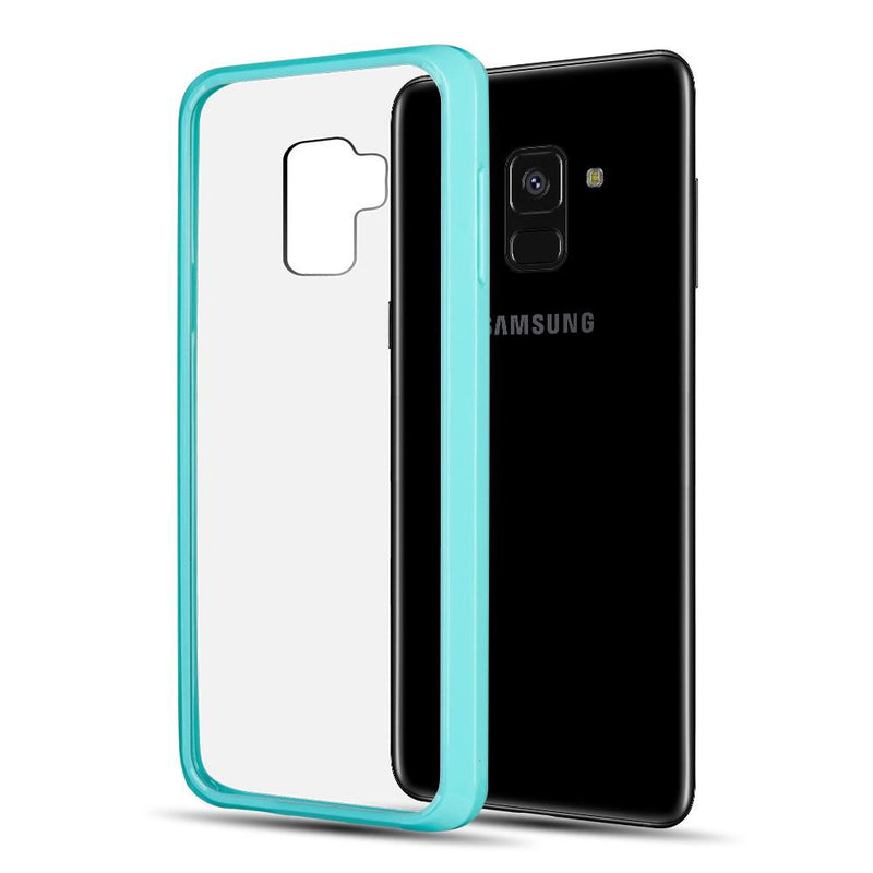 FUSION CANDY  WITH CLEAR ACRYLIC BACK CASE FOR SAMSUNG GALAXY A8 (2018)